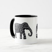 Zwarte Afrikaanse olifantenMok Mok (Voorkant links)