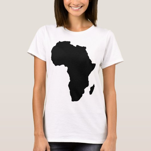 zwarte afrikaanse vorm t-shirt (Voorkant)