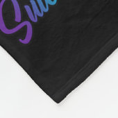 Zwarte Afrikaanse vrouw na Blauwgroen en Paarse mo Fleece Deken (Hoek)