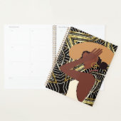 Zwarte Afrikaanse vrouw Planner (Display)