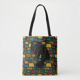 Zwarte Afrikaanse vrouw Tote Bag