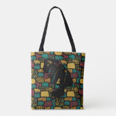 Zwarte Afrikaanse vrouw Tote Bag (Achterkant)