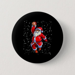 Zwarte Afro-Amerikaanse Kerstman Bysketbyll Afro Ronde Button 5,7 Cm