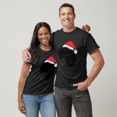Zwarte Afro-Amerikaanse Kerstman Pyjama T-shirt (Unisex)