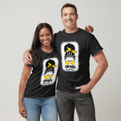 Zwarte Afro-Amerikaanse Softbal Moeder Catcher Wer T-shirt (Unisex)