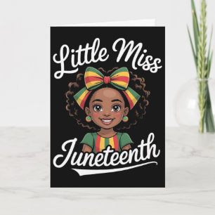 Zwarte Afro-Amerikaanse vrijheid 1865 Little Miss Kaart