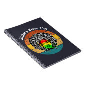 Zwarte Afro Vrouw Melanine Meisje Maand van de zwa Notitieboek (Rechterzijde)