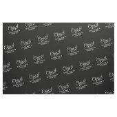 Zwarte Afstuderen Klasse van Aangepast jaar en Tek Stof (Fat Quarter)