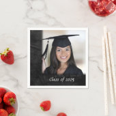 Zwarte afstuderen lijst servet (Insitu)