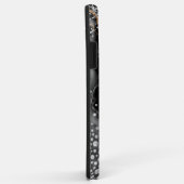 Zwarte Agaat met goud & Diamant Accenten Case-Mate iPhone Case (Achterkant/rechts)