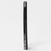 Zwarte Agaat met goud & Diamant Accenten Case-Mate iPhone Case (Achterkant/links)