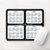 Zwarte agenda 2019-2022 voor 4 jaar van Janz Muismat (Met muis)