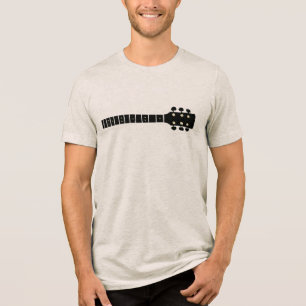 Zwarte akoestische gitaar nek   Music Oatmeal Tri-Blend Shirt