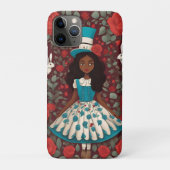 Zwarte Alice in Wonderland Case-Mate iPhone Case (Achterkant)