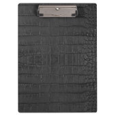 Zwarte alligator textuur afdrukken klembord (Voorkant)