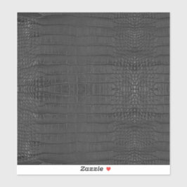 Zwarte Alligator Textuurprint Sticker