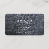 Zwarte Alligator-Visitekaartje Visitekaartje (Voorkant)
