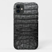 Zwarte alligatorhuid Case-Mate iPhone case (Achterkant)