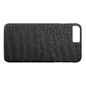 zwarte alligatorleder Case-Mate iPhone case (Achterkant (Horizontaal))