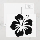 Zwarte aloha briefkaart (Voorkant / Achterkant)