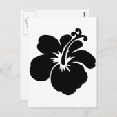 Zwarte aloha briefkaart (Voorkant / Achterkant)
