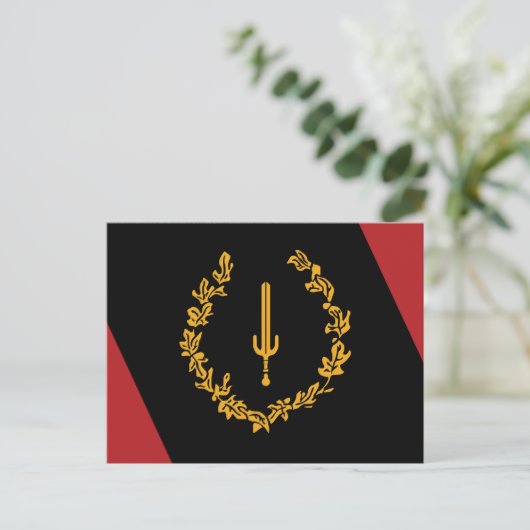 Zwarte Amerikaanse erfgoedvlag Briefkaart (Staand voorkant)