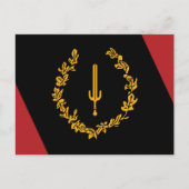 Zwarte Amerikaanse erfgoedvlag Briefkaart (Voorkant)