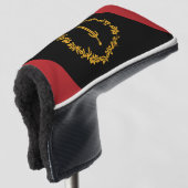 Zwarte Amerikaanse Erfgoedvlag  Golfheadcover (3/4 voorkant)