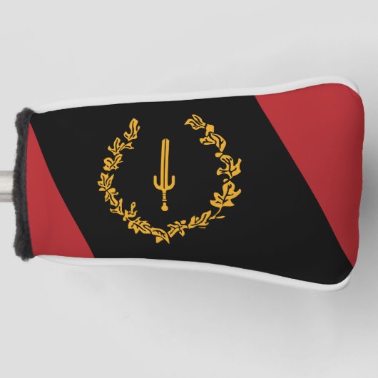 Zwarte Amerikaanse Erfgoedvlag  Golfheadcover (Voorkant)