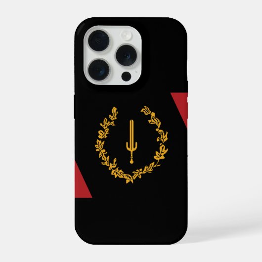 Zwarte Amerikaanse Erfgoedvlag iPhone Hoesje (Achterkant)