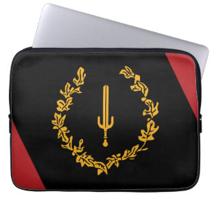 Zwarte Amerikaanse Erfgoedvlag  Laptop Sleeve