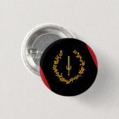 Zwarte Amerikaanse Erfgoedvlag Ronde Button 3,2 Cm (Voorkant /achterkant)