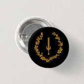 Zwarte Amerikaanse Erfgoedvlag Ronde Button 3,2 Cm (Voorkant /achterkant)