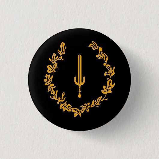 Zwarte Amerikaanse Erfgoedvlag Ronde Button 3,2 Cm (Voorkant)