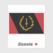 Zwarte Amerikaanse Erfgoedvlag Sticker (Vel)