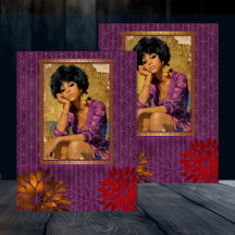 Zwarte Amerikaanse Retro Schoonheid Decoupage 2