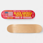 ZWARTE AMERIKAANSE TRIBE VAN BENDJAMIN Skateboard (Horizontaal)