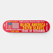 ZWARTE AMERIKAANSE TRIBE VAN BENDJAMIN Skateboard (Horizontaal)