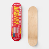 ZWARTE AMERIKAANSE TRIBE VAN BENDJAMIN Skateboard (Voorkant)