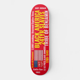 ZWARTE AMERIKAANSE TRIBE VAN BENDJAMIN Skateboard