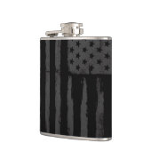 Zwarte Amerikaanse vlag Heupfles (Links)