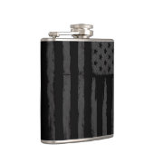 Zwarte Amerikaanse vlag Heupfles (Rechts)