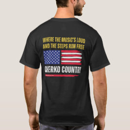 (Zwarte) Amerikaanse vlag / Muziek is luid en stap T-shirt