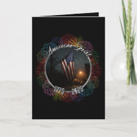 Zwarte Amerikaanse Vlag Vuurwerk 4 juli