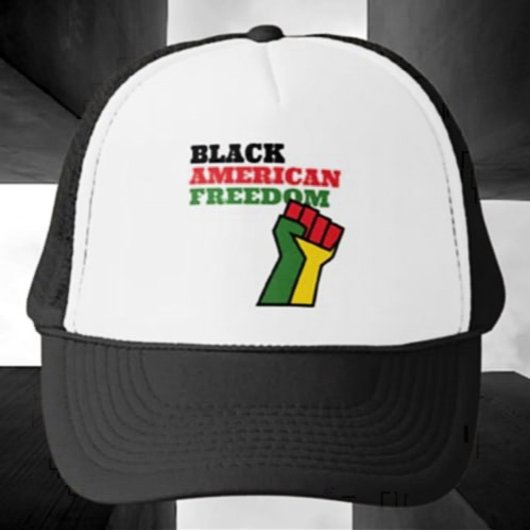 Zwarte Amerikaanse Vrijheid Trucker Pet