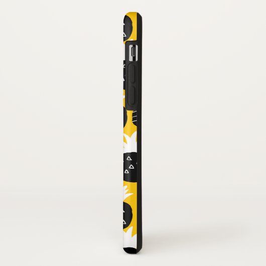 Zwarte anananas Case-Mate iPhone case (Achterkant/links)