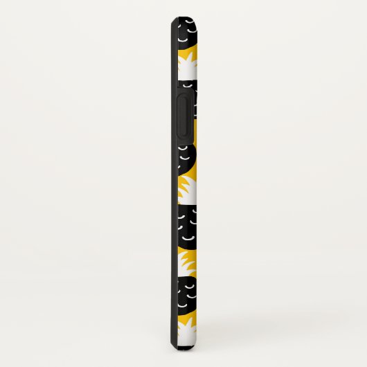 Zwarte anananas Case-Mate iPhone case (Achterkant/rechts)