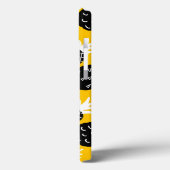 Zwarte anananas Case-Mate iPhone case (Achterkant / Links)