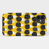 Zwarte anananas Case-Mate iPhone case (Achterkant (horizontaal))
