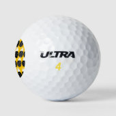 Zwarte anananas golfballen (Logo)